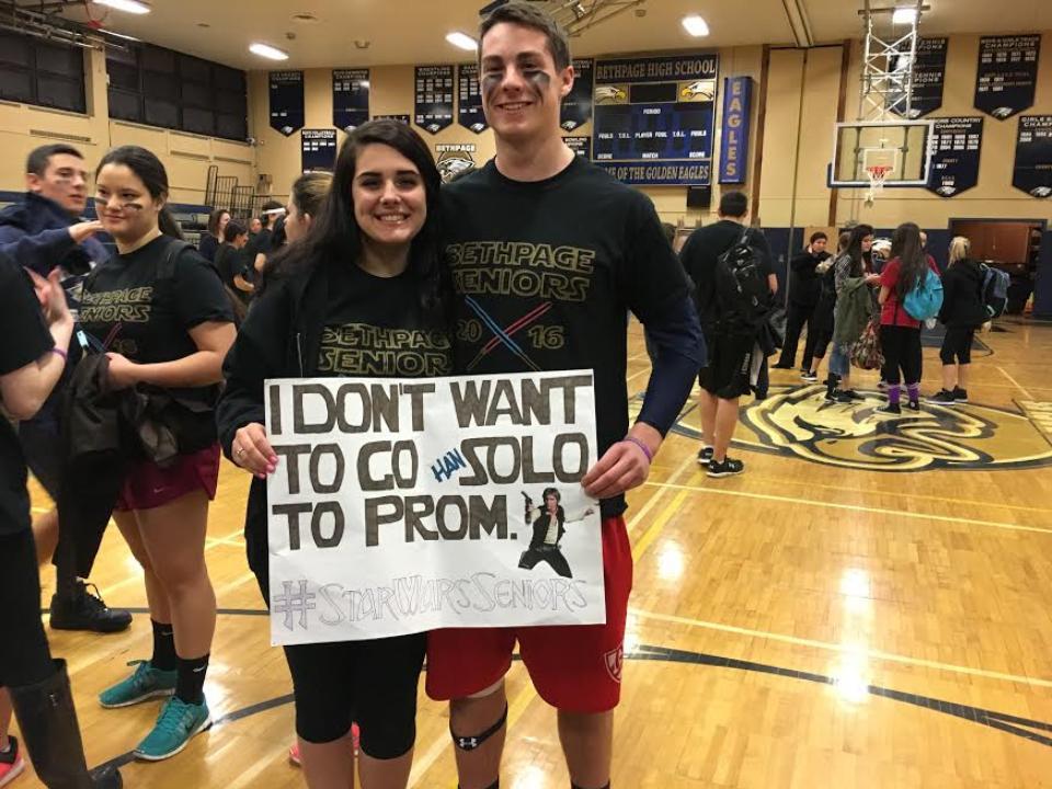 Senior Val Kress and Senior Jack Carney aren’t going to prom (Han) Solo